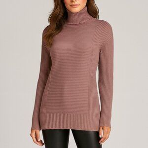 NWOT Vince  Camuto Mauve Blush Pink Knit Sweater Turtleneck